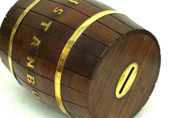 Ahşap Fıçı Kumbara İstanbul 7 - 3