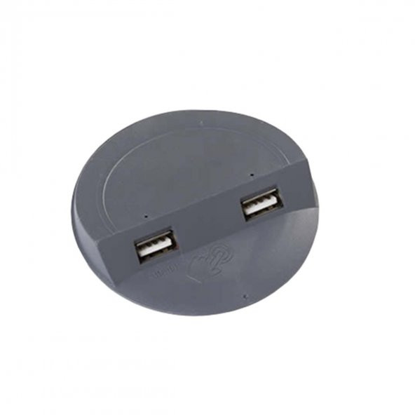 Çalışma Masası için Masa Üstü Usb Şarj Cihazı Siyah Adaptör Dahil - 6