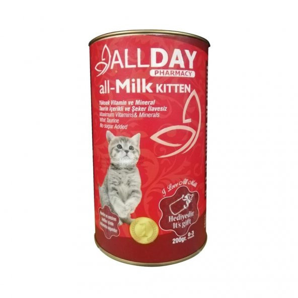 AllDay all-Milk Kitten Yavru Kedi Süt Tozu 200 gr