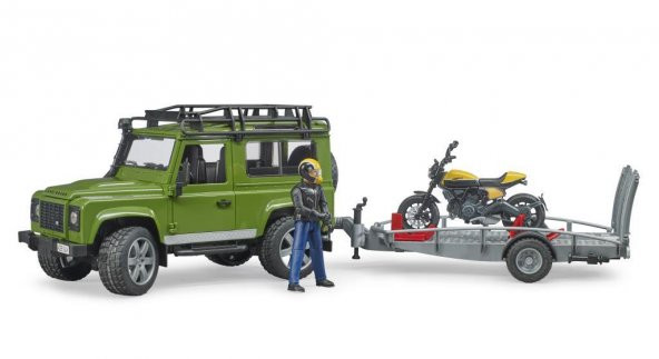 Bruder Land Rover Arazi Aracı & Ducati Motorsiklet ve Sürücüsü