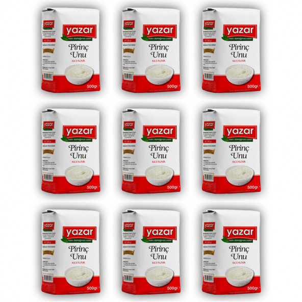 Yazar 500 Gr Pirinç Unu x 9 Paket - 2