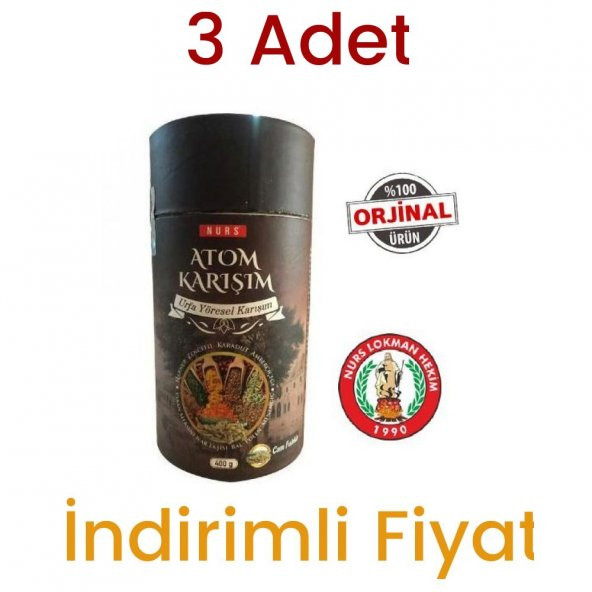 Atom Karışımı 400 gr Urfa Yöresel Karışım 100 Orjinal 3 Adet - 1