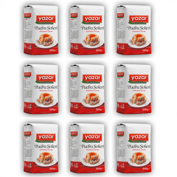 Yazar 500 Gr Pudra Şekeri x 9 Paket - 2