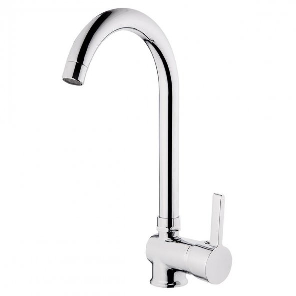 Tema Prima Tek Gövde Kuğu Evye Mutfak Bataryası Musluk