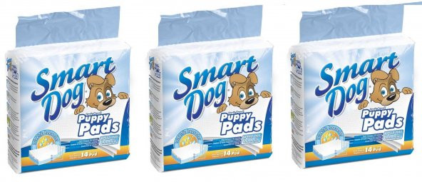 Smart Dog Yapışkan Bantlı Ped (60x60 Cm)-14 Adet X 3 Paket