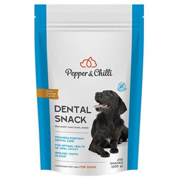 Pepper Chilli Dental Snack Diş Sağlğı Tahılsız Köpek Ödülü 200 Gr