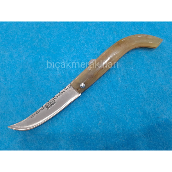 El İşçiliği Koç Boynuzu Saplı Çakı 8cm Namlu No:3 - 3