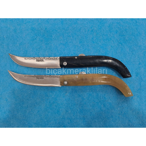 El İşçiliği Koç Boynuzu Saplı Çakı 8cm Namlu No:3 - 4