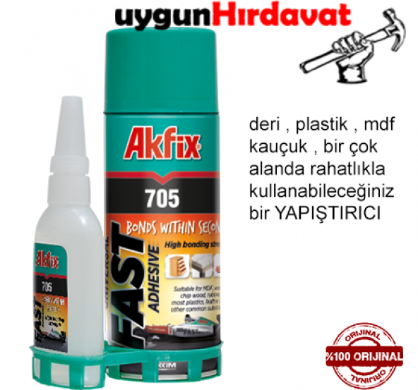 AKFİX HIZLI YAPIŞTIRICI 705-200+50ml