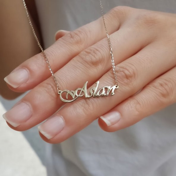 14 Ayar Altın İsimli Kolye - 2