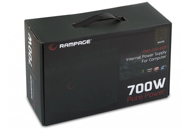 Rampage RMP-700-80P 700W 80 PLUS 12cm Fan Aktif PFC Power Supply - 3