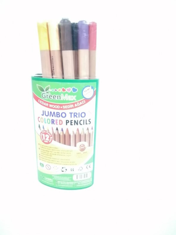 greenmax jumbo trıo kuruboya kalemi