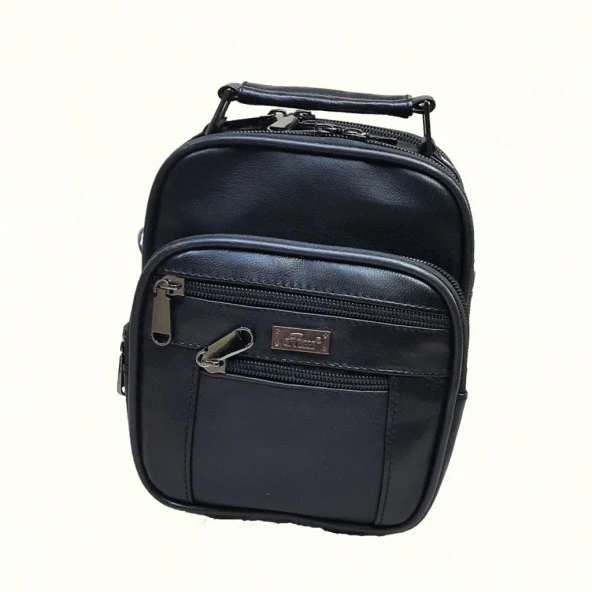 Şık Çelik Kasalı Erkek Deri Çanta-Mini Boy - 3