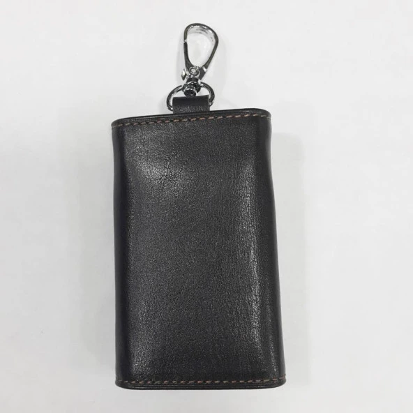 Kahve Renk-Kemere Asılan Deri Anahtarlık - 9