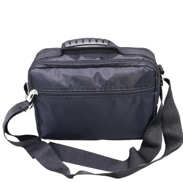 Büyük Boy El Çantası Erkek - Siyah - 5