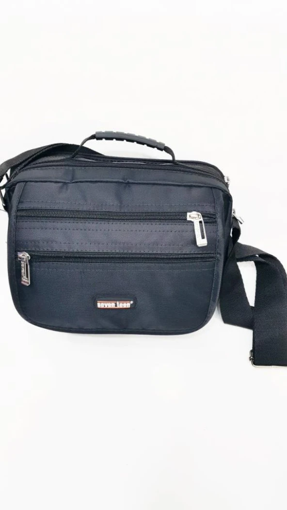 Büyük Boy El Çantası Erkek - Siyah - 6