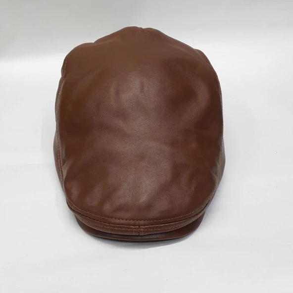 Klasik Kesim Deri Kasket Tek Parça Deri - 7