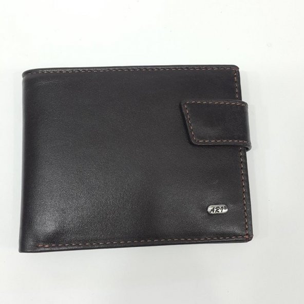 Siyah-Taba-Kahve Renkte Kartlık, Ehliyet Ve Kimlik Bölmeli Çıtçıtlı Model Deri Cüzdan - 2