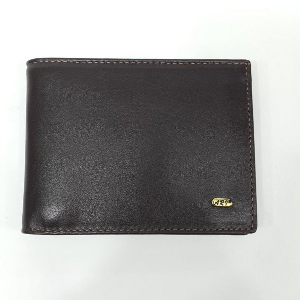 Kahve-Siyah-Taba Renkte Kartlık, Kimlik, Ehliyet Bölmeli Yatay Deri Cüzdan - 2