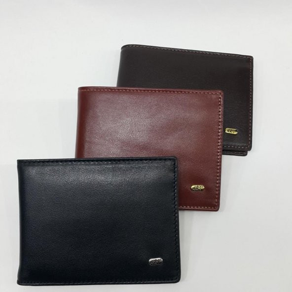 Kahve-Siyah-Taba Renkte Kartlık, Kimlik, Ehliyet Bölmeli Yatay Deri Cüzdan - 6