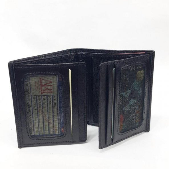 Kahve-Taba-Siyah Renkte Kartlık, Kimlik, Ehliyet Ve Fermuarlı İç Bölmeli Deri Cüzdan - 8