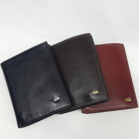 Siyah-Taba-Kahve Renkte Kartlık, Kimlik Bölmeli Yatay İç Kısımlı Deri Cüzdan - 10