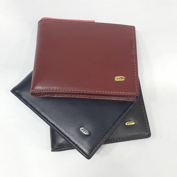 Kahve-Siyah-Taba Renkte Kartlık, Kimlik, Ehliyet Ve Bozuk Para Bölmeli Yatay Deri Cüzdan - 9