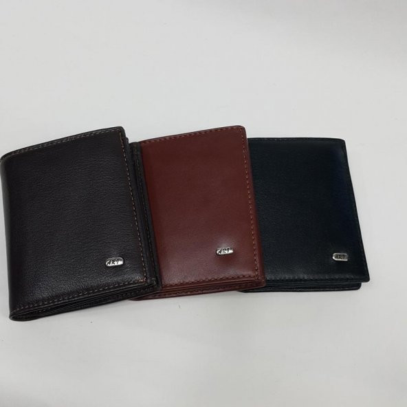 Siyah-Taba-Kahve Renklerde Kartlık, Kimlik Ve Bozuk Para Bölmeli Çıtçıtlı Deri Cüzdan - 12