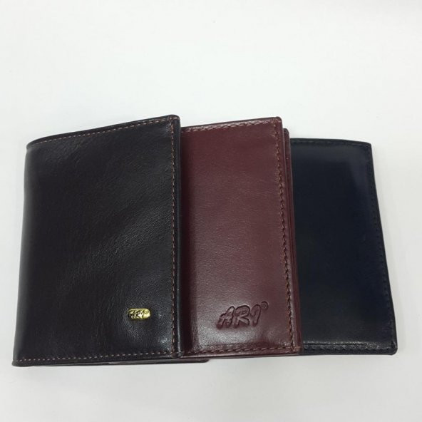 Siyah-Taba-Kahve Renkte Kartlık, Ehliyet Ve Kimlik Bölmeli Bozuk Para Gözlü Deri Cüzdan - 9