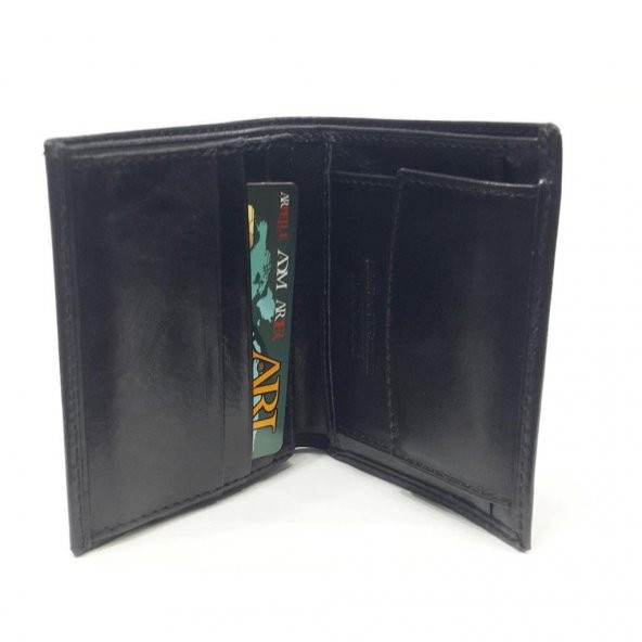 Siyah-Taba-Kahve Renkte Kartlık, Ehliyet Ve Kimlik Bölmeli Bozuk Para Gözlü Deri Cüzdan - 11