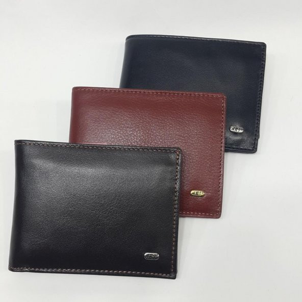 Taba-Siyah-Kahve Renkte Kartlık, Kimlik Bölmeli Ayrılan İç Bölmeli Deri Cüzdan - 9