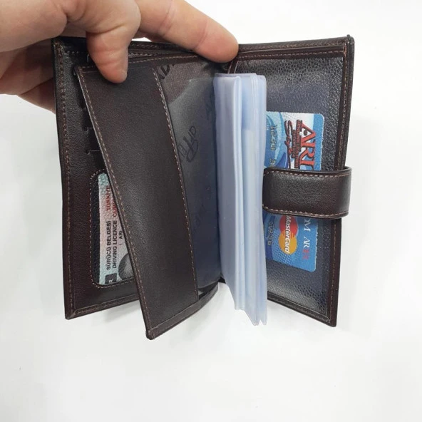 Pasaport ve Evrak Alabilen Bayan Deri Cüzdan - 3