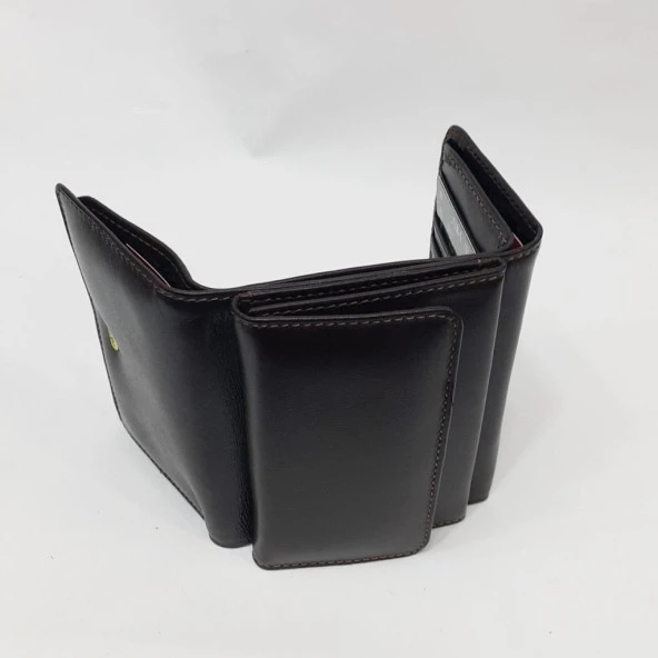 Deri Cüzdan Bayan Kahve Renk - 4