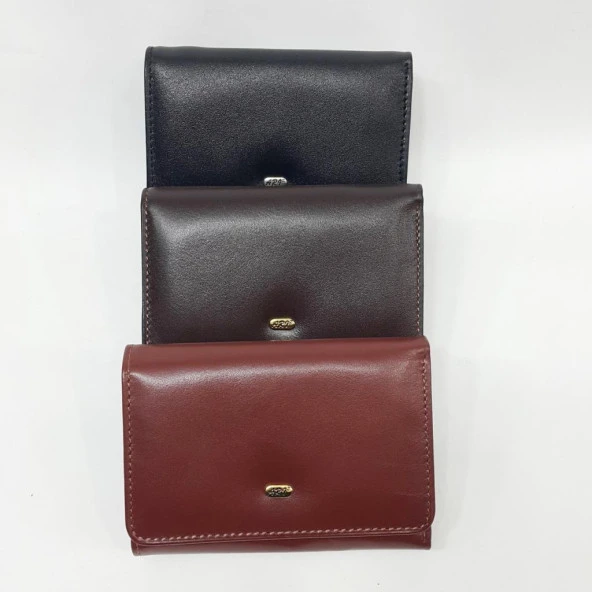 Siyah Renk Bayan Deri Cüzdan Çok Bölmeli - 7