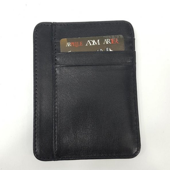 Siyah-Taba-Kahve Renkte Kart Cepli Dikey Model Hakiki Deri Kartlık - 11