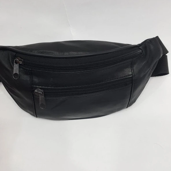 Hakiki Deri Bel Çantası Kibar Model - 9