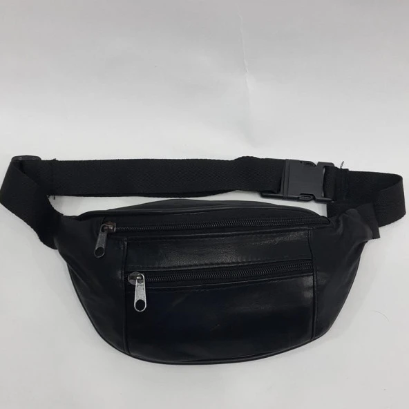 Hakiki Deri Bel Çantası Kibar Model - 12