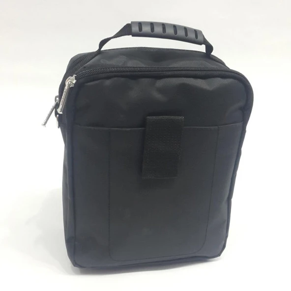 Siyah Kumaş 6 Bölmeli Erkek Seventeen Omuz Askılı El Çanta - Resim 10