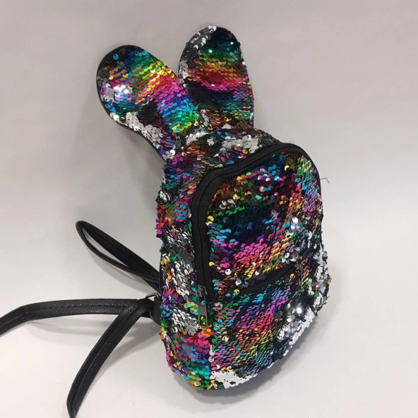 Tavşan Model Gökkuşağı Çocuk Sırt Çantası - 2