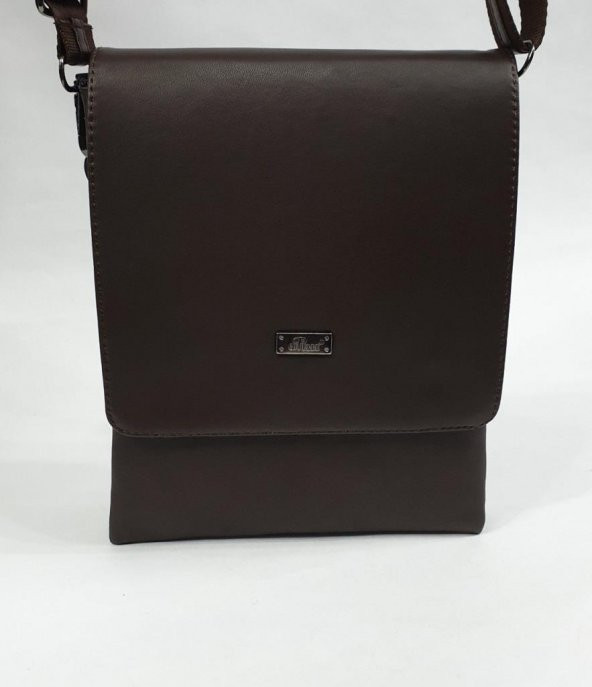 Klasik Mıknatıslı Kapaklı Deri El Çantası - 8