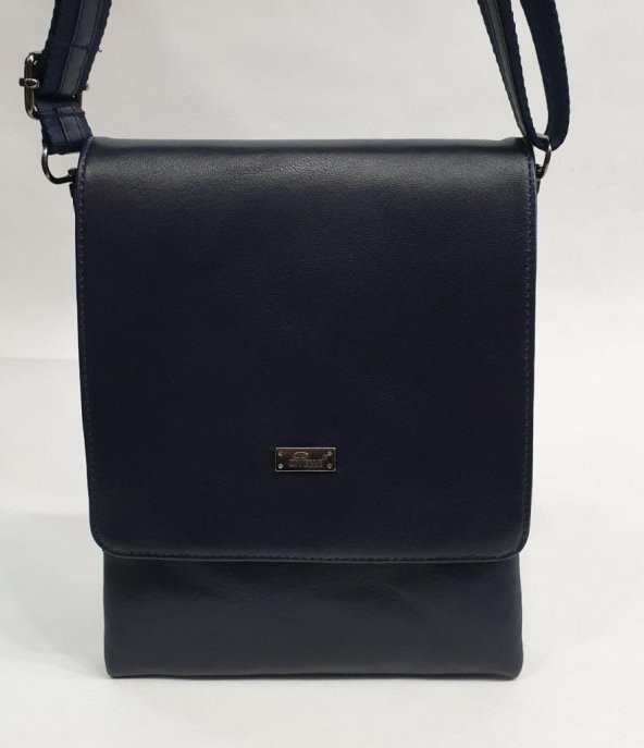 Klasik Mıknatıslı Kapaklı Deri El Çantası - 12