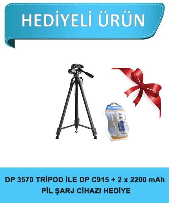 Canon Nikon dslr DP-3570 170 cm Pil Şarj Cihazı Hediyeli Tripod