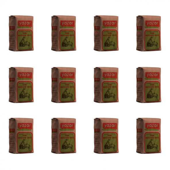 Yazar Taş Değirmende Öğütülmüş Tam Buğday Unu 1 kg x 12 Paket - 2