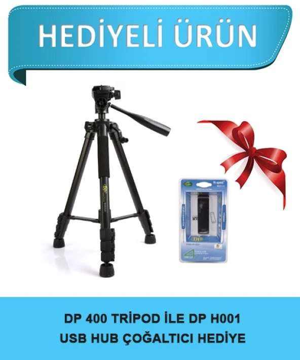 DP-400 Plus Tripod  Canon Nikon Uyumlu USB Çoklayıcı Hediyeli