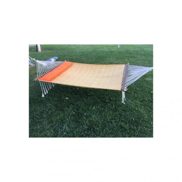 Bilen Hamak Kumaş Hamak Yastıklı 150 cm. Hardal Rengi - 2