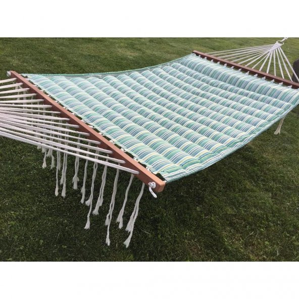Bilen Hamak Kumaş Hamak Yastıklı 150 cm.Su Yeşil - 3