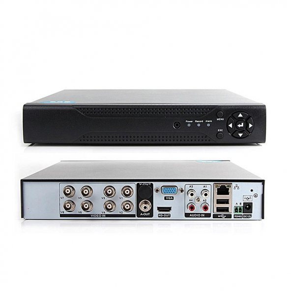 8 kanal 5 in 1 Hybrid DVR XVR Kayıt Cihazı Xmeye Yazılım - Vga-Hdmi Full HD - 2