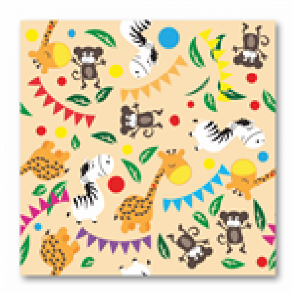 Sacayak Sticker Sevimli Hayvan Figürlü Çocuk Odası Duvar Kağıdı