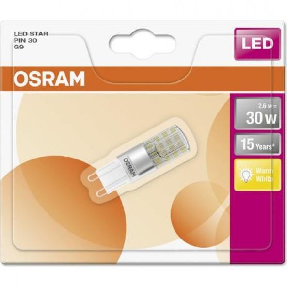 Osram Led Star Pin 30 G9 Duy 2,6w/827 Sarı Işık