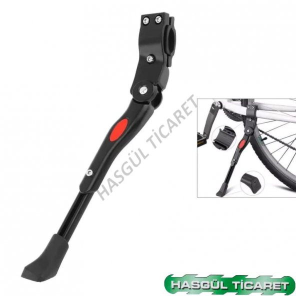 HSGL BİSİKLET ARKA KADRO BAĞLANTILI AYARLANABİLİR DESTEK SİYAH AYAK - 2